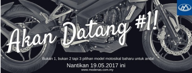 Modenas keluarkan teaser model baharu – tiga model berbeza karekter akan diperkenalkan 19 Mei ini