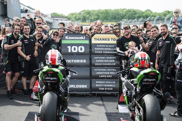 2017 WSBK season sees Kawasaki get 100th race win