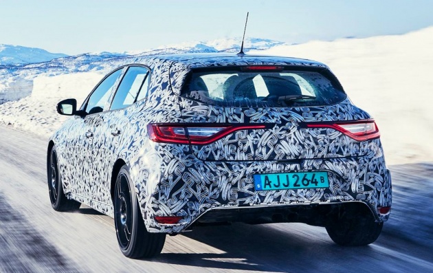 Renault Megane RS shown testing out in the cold