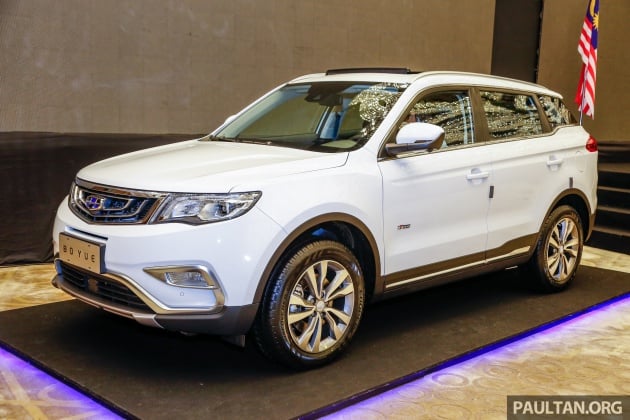 Geely Boyue SUV makes first Malaysian appearance