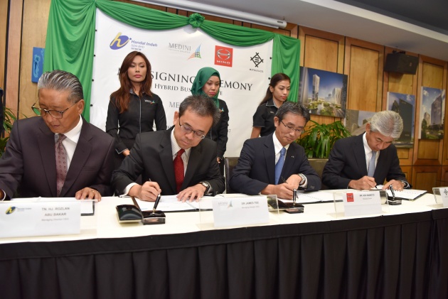 Bas mesra alam dan cekap tenaga Hino Hybrid akan mula diuji di Bandar Medini, Johor bermula Julai ini
