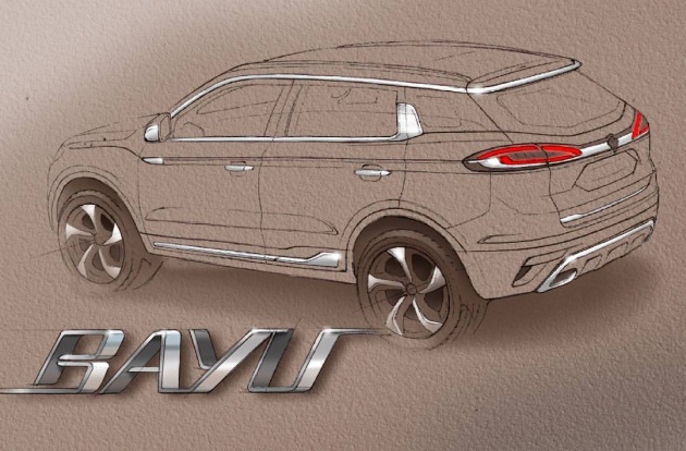 MIMOS hasilkan lakaran awal SUV dikenali dengan nama Proton Bayu, diasaskan daripada Geely Boyue