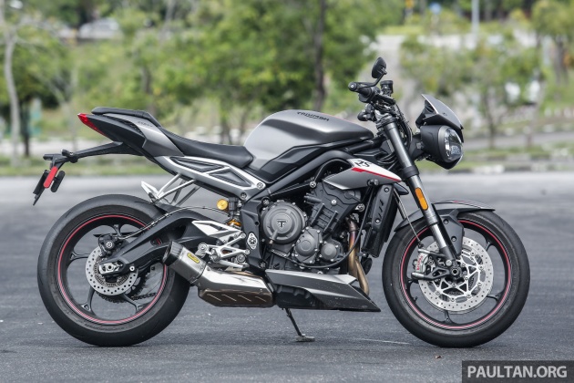 TUNGGANG UJI: Triumph Street Triple RS765 – punya keseimbangan baik, prestasi terus berkemampuan