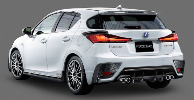 Lexus CT 200h gets TRD bodykit, 4-exhaust makeover