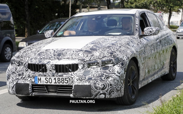 SPIED: G20 BMW 3 Series shows production lights