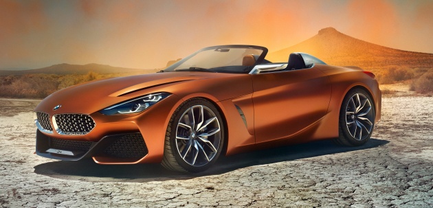BMW Z4 Concept debuts – production roadster in 2018
