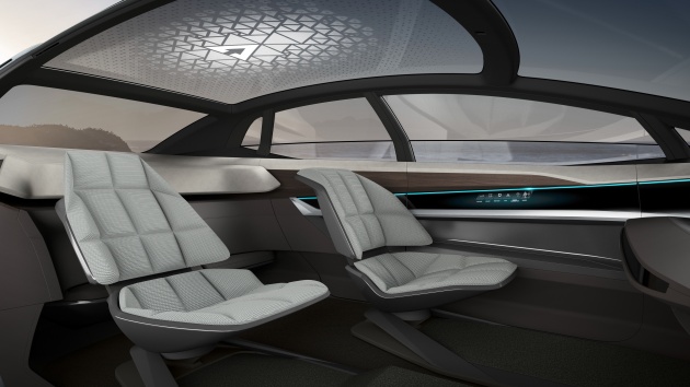 Audi Aicon concept – Level 5 autonomous driving, no steering wheel or seat belts, 800 km full EV range