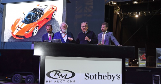 Ferrari marks its 70th anniversary at Maranello – 210th LaFerrari Aperta auctioned off for 8.3 million euros