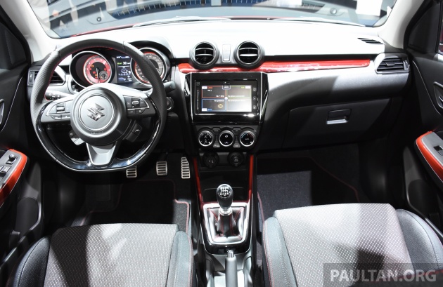 New Suzuki Swift Sport officially revealed in Frankfurt – 1.4L turbo engine, six-speed manual, only 970 kg