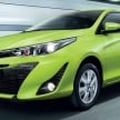 Toyota Yaris facelifted in Thailand – Ativ-style front and cabin, 7 airbags and VSC standard, from RM60k