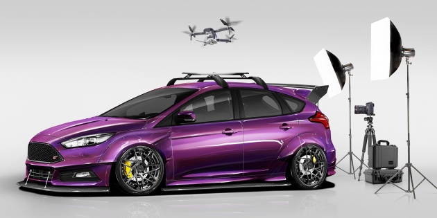 Ford Focus RS dan Focus ST diubah suai untuk SEMA