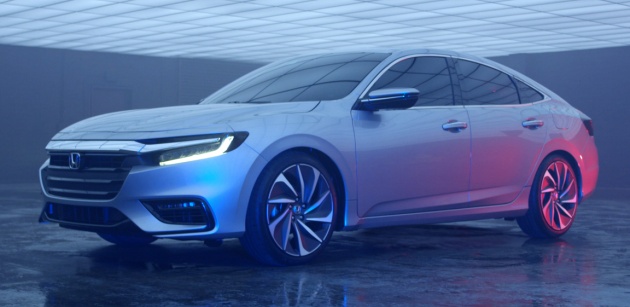 Honda Insight Prototype revealed – production hybrid sedan launching in 2018, positioned above Civic
