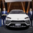 Lamborghini Urus makes launch debut in Singapore