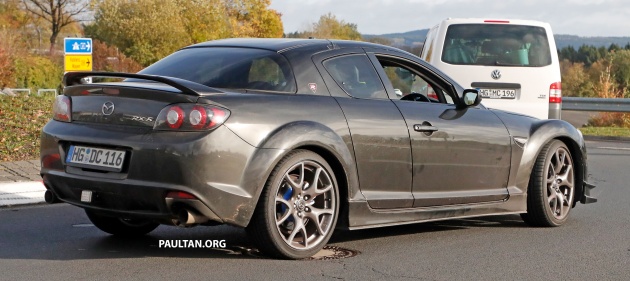 SPYSHOT: Mazda uji enjin Wankel Rotary generasi baharu pada badan RX-8 di litar Nürburgring, Jerman