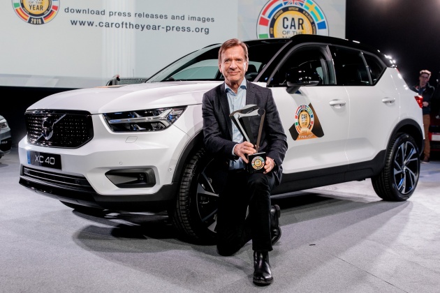 Volvo XC40 dinobatkan Kereta Tahunan Eropah 2018