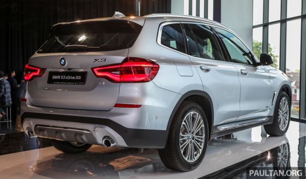 BMW X3 G01 kini dilancarkan di Malaysia – varian 30i Luxury, 252 hp/350 Nm, harga jangkaan RM320,000