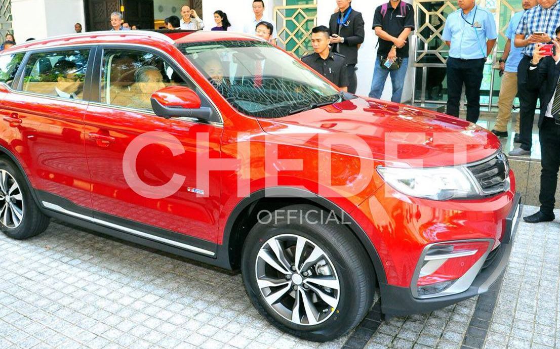 Proton SUV right-hand drive prototype driven by Tun M