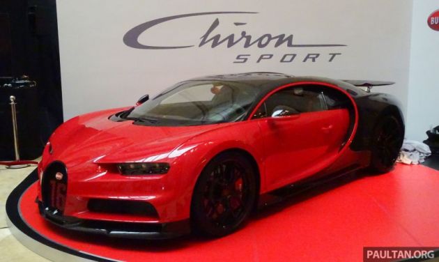 Bugatti Chiron Sport buat penampilan di Singapura