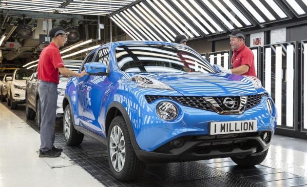 Nissan Juke production at Sunderland hits 1m units