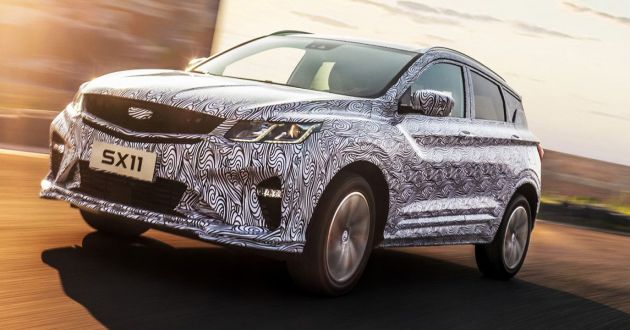 Geely SX-11 – teaser untuk SUV segmen B dikeluarkan