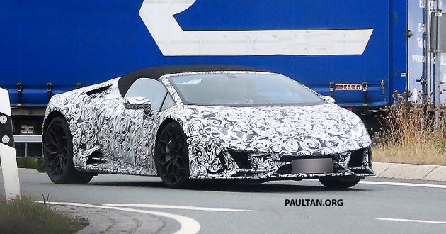 SPYSHOT: Lamborghini Huracan Spyder facelift dikesan – mungkin diperkenalkan pada 2019 atau 2020