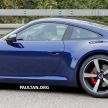 SPYSHOTS: 992 Porsche 911 right next to current 991