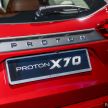 Proton X70 SUV launched in Malaysia, from RM99,800