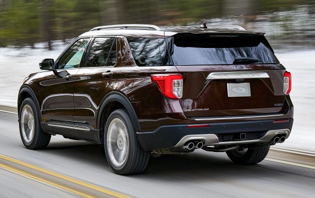 2020 Ford Explorer unveiled – rear-wheel drive,  365 hp 3.0 litre biturbo V6, hot ST version coming soon