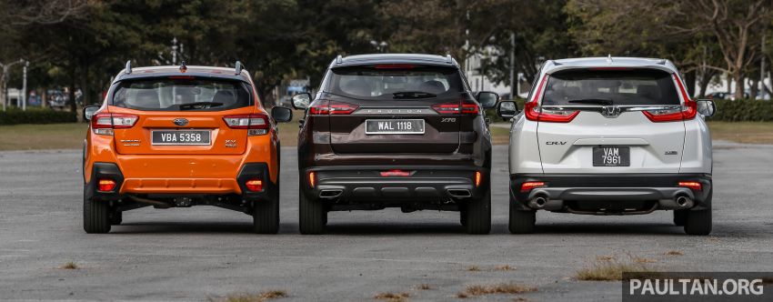 Driven Web Series 2019: New Proton SUV against rivals –  Proton X70 vs Honda CR-V vs Subaru XV 915714