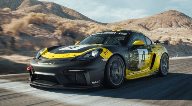 New Porsche 718 Cayman GT4 Clubsport – Trackday and Competition variants, natural composite materials