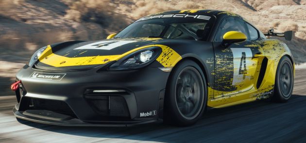 Porsche Cayman GT4 Clubsport 718 – kereta lumba dalam dua varian, badan daripada bahan organik