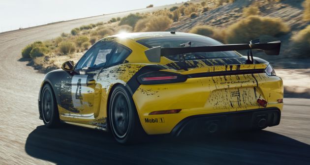 New Porsche 718 Cayman GT4 Clubsport – Trackday and Competition variants, natural composite materials
