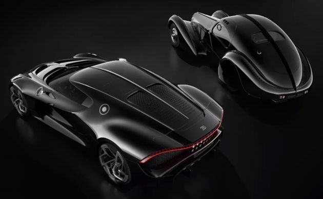 Bugatti La Voiture Noire – model buatan khas sempena ulang tahun ke-110, dijual pada harga RM50.8 juta