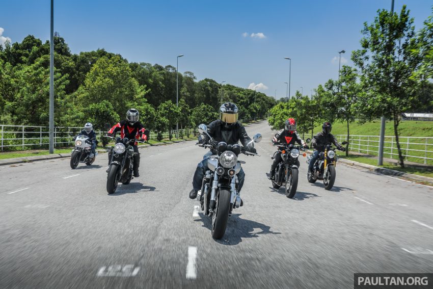 REVIEW: Honda CB1100RS vs BMW R nineT vs Ducati Scrambler vs Kawasaki Z900RS vs Triumph Bonneville 951509
