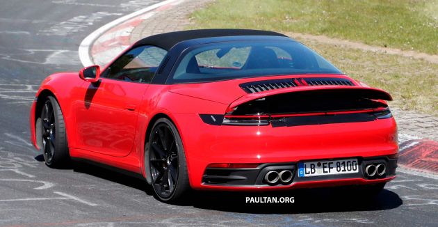 SPIED: 992 Porsche 911 Targa testing again at ‘Ring