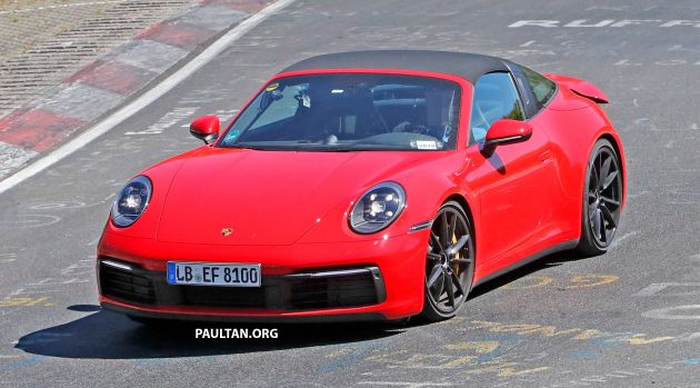 SPIED: 992 Porsche 911 Targa testing again at ‘Ring