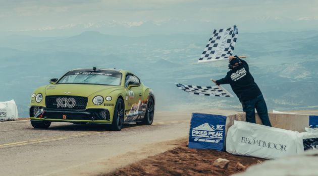Bentley Continental GT pecah rekod kereta produksi paling laju di Pikes Peak – lebih pantas 8.4 saat