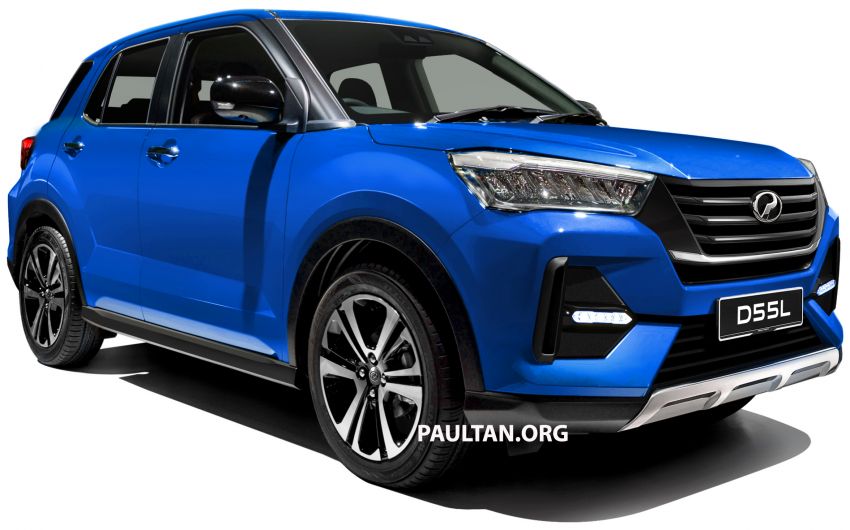 Upcoming Perodua D55L model rendered based on Daihatsu’s New Compact SUV, as seen in Tokyo 1036001
