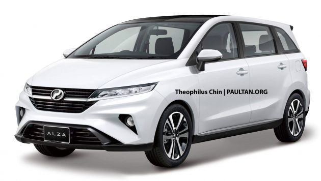 2021 Perodua Alza D27A – new next-gen MPV rendered