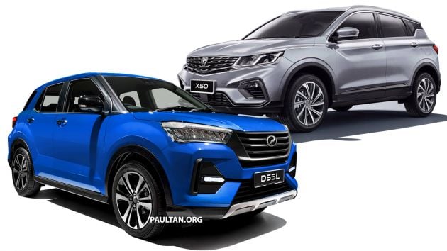 Perodua D55L SUV vs Proton X50 – we compare specs of Daihatsu Rocky/Toyota Raize and Geely Binyue
