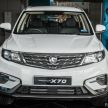 2020 Proton X70 CKD launched in Malaysia – Volvo 7DCT, +15 Nm, 13% better economy; RM95k to RM123k