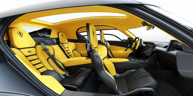 Koenigsegg Gemera – four-seater with 2L 3-cylinder Freevalve engine, three e-motors, 1,700 PS, 3,500 Nm
