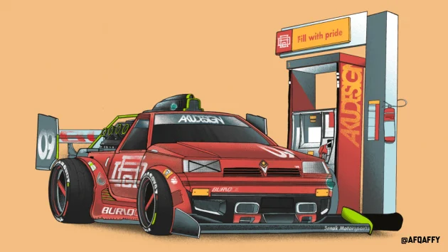 If Proton Saga, Juara & Perodua Kancil were race cars
