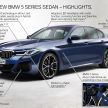 2021 BMW 5 Series facelift revealed – G30 LCI gets new looks, powertrains, 545e xDrive plug-in hybrid