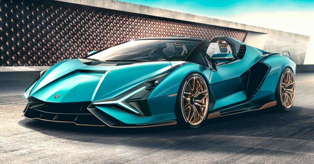 Lamborghini Sian Roadster – enjin V12 hibrid 819 PS