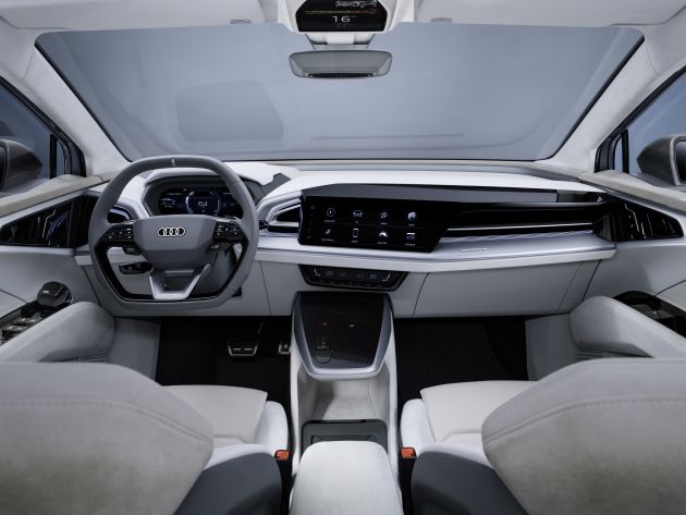 Audi Q4 Sportback e-tron concept – AR head-up display, up to 500 km range; to enter production 2021