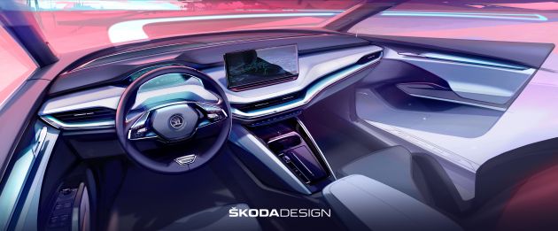 2021 Skoda Enyaq iV previewed in official sketches
