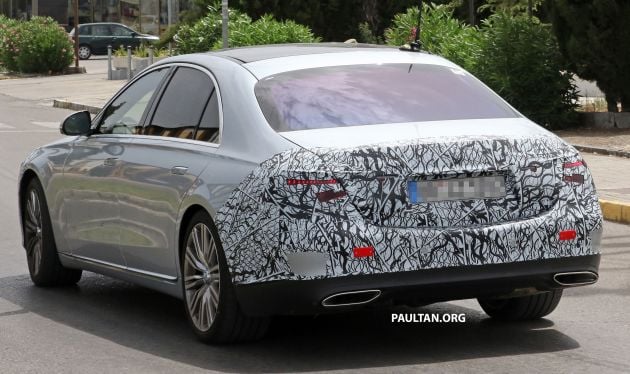 SPIED: W223 Mercedes-Benz S-Class, with less camo