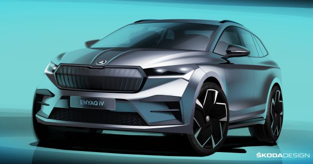 2021 Skoda Enyaq iV previewed in official sketches