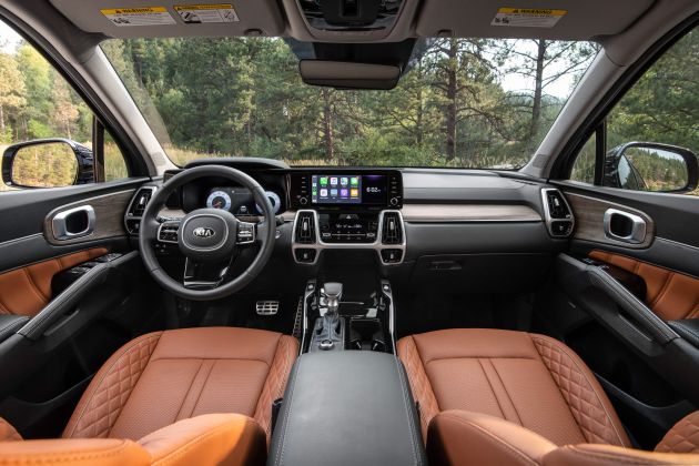 2021 Kia Sorento for the US – three-row SUV offered with four powertrains, six- or seven-seat layouts